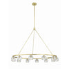 Crystorama Aragon 48'' LED Chandelier in Soft Brass - Additional View