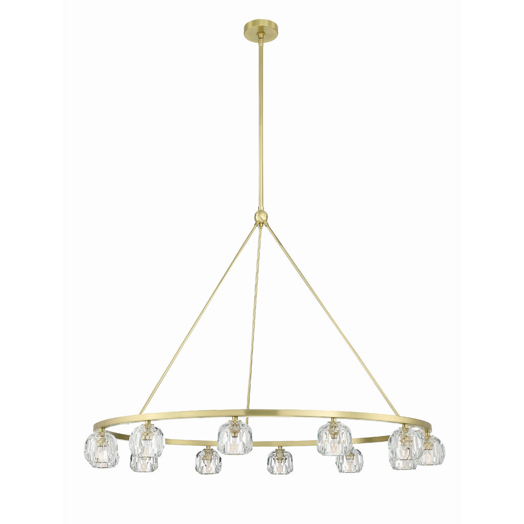 Crystorama Aragon 48'' LED Chandelier in Soft Brass - Additional View