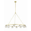 Crystorama Aragon 48'' LED Chandelier in Soft Brass - Additional View