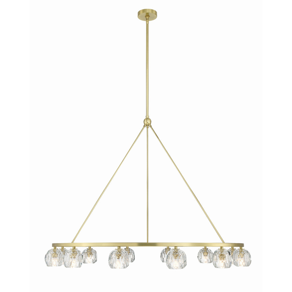 Crystorama Aragon 48'' LED Chandelier in Soft Brass - Additional View