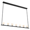 Crystorama Aragon 56'' LED Linear Chandelier in Matte Black - Additional View