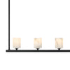 Crystorama Aragon 56'' LED Linear Chandelier in Matte Black - Additional View