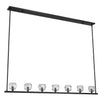Crystorama Aragon 56'' LED Linear Chandelier in Matte Black - Additional View