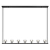 Crystorama Aragon 56'' LED Linear Chandelier in Matte Black - Additional View