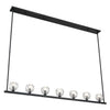 Crystorama Aragon 56'' LED Linear Chandelier in Matte Black - Additional View