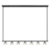 Crystorama Aragon 56'' LED Linear Chandelier in Matte Black - Additional View