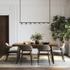 Crystorama Aragon 56'' LED Linear Chandelier in Matte Black - Lifestyle View