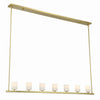 Crystorama Aragon 56'' LED Linear Chandelier in Soft Brass - Additional View