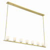 Crystorama Aragon 56'' LED Linear Chandelier in Soft Brass - Additional View
