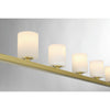 Crystorama Aragon 56'' LED Linear Chandelier in Soft Brass - Additional View