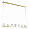 Crystorama Aragon 56'' LED Linear Chandelier in Soft Brass - Additional View