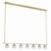Crystorama Aragon 56'' LED Linear Chandelier in Soft Brass - Additional View