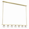 Crystorama Aragon 56'' LED Linear Chandelier in Soft Brass - Additional View