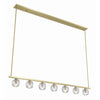 Crystorama Aragon 56'' LED Linear Chandelier in Soft Brass - Additional View