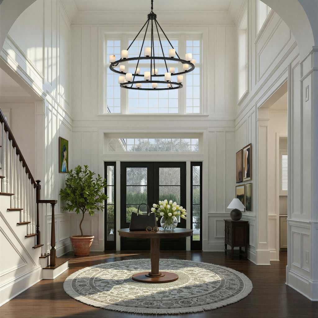 ARA-10268-MK-ST Aragon 46.75'' LED Chandelier | Lifestyle Image