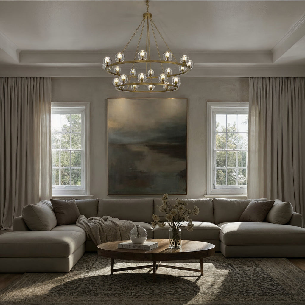 ARA-10268-SB Aragon 48'' LED Chandelier | Lifestyle Image
