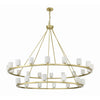 Crystorama Aragon 58.75'' LED Chandelier in Soft Brass - Additional View