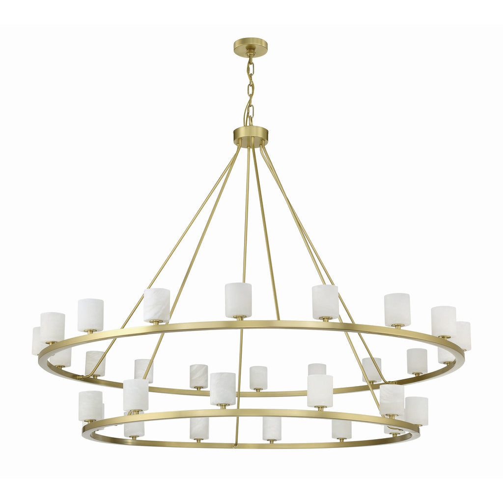 Crystorama Aragon 58.75'' LED Chandelier in Soft Brass - Additional View