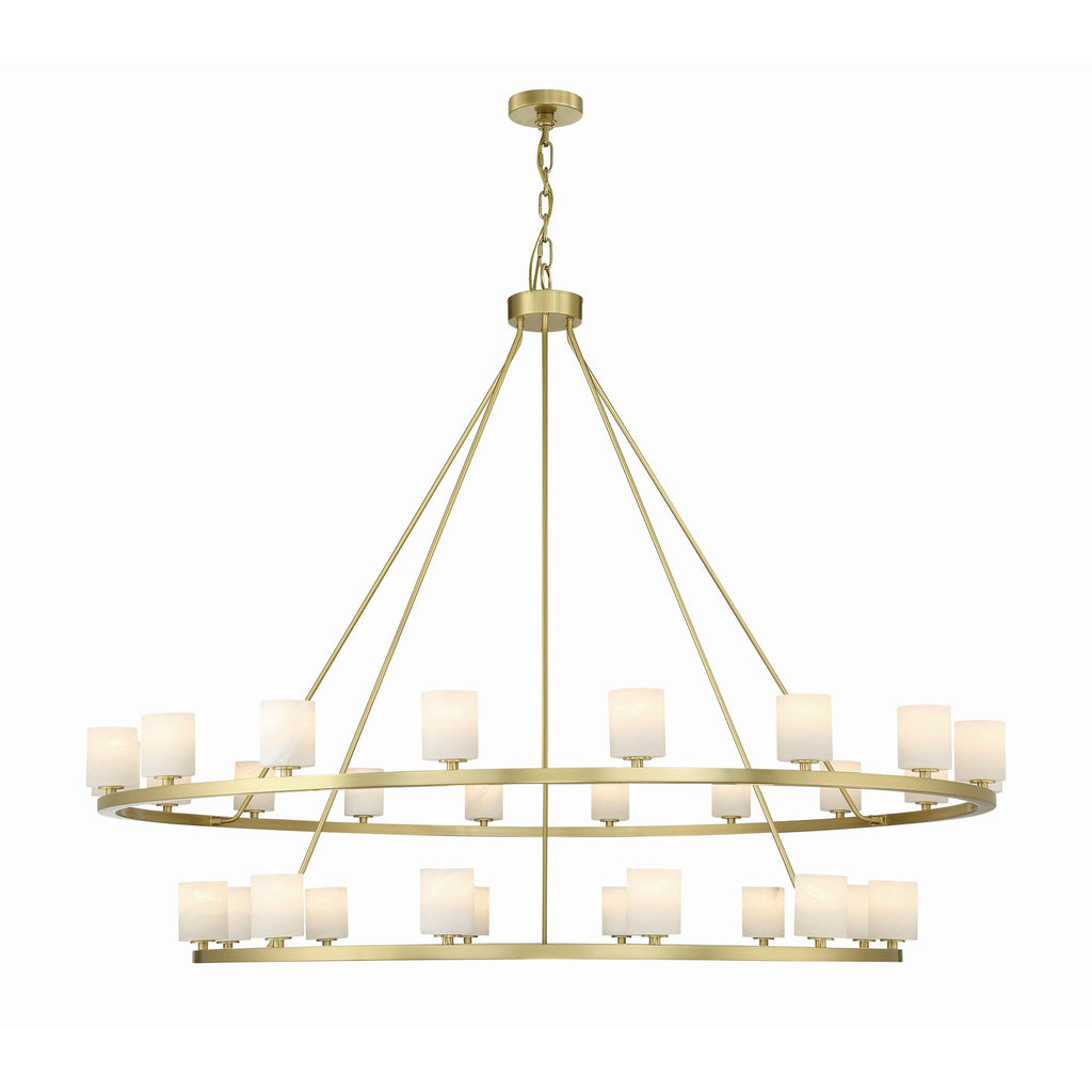 Crystorama Aragon 58.75'' LED Chandelier in Soft Brass - Additional View