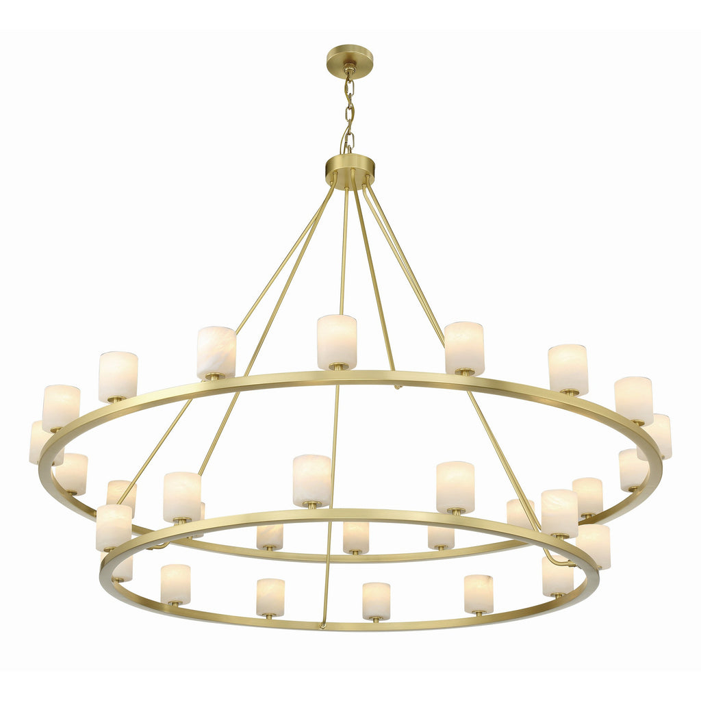 Crystorama Aragon 58.75'' LED Chandelier in Soft Brass - Additional View