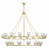 Crystorama Aragon 60'' LED Chandelier in Soft Brass - Additional View