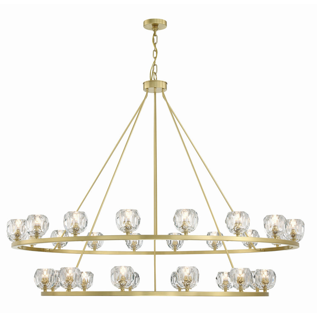 Crystorama Aragon 60'' LED Chandelier in Soft Brass - Additional View
