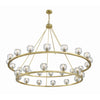 Crystorama Aragon 60'' LED Chandelier in Soft Brass - Additional View