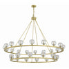 Crystorama Aragon 60'' LED Chandelier in Soft Brass - Additional View