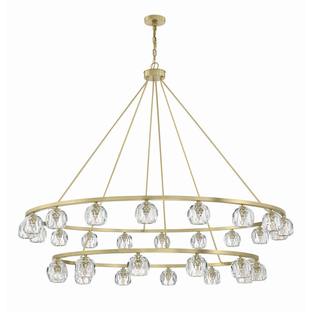 Crystorama Aragon 60'' LED Chandelier in Soft Brass - Additional View