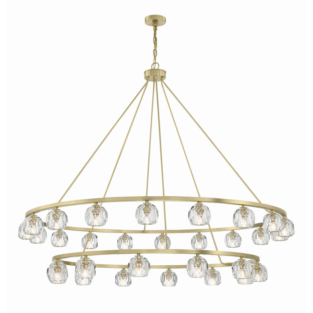 Crystorama Aragon 60'' LED Chandelier in Soft Brass - Additional View