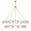 Crystorama Aragon 60'' LED Chandelier in Soft Brass - Additional View