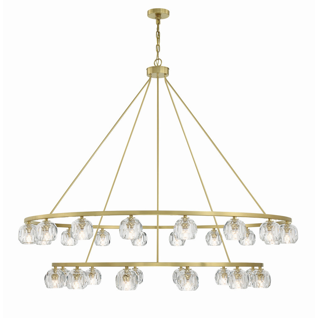 Crystorama Aragon 60'' LED Chandelier in Soft Brass - Additional View