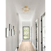 Crystorama Arcadia 15'' Semi Flush Mount in Antique Gold - Lifestyle View