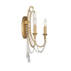 Crystorama Arcadia 11.25'' Sconce in Antique Gold - Additional View