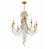 Crystorama Arcadia 26.75'' Chandelier in Antique Gold - Additional View