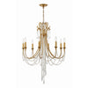 Crystorama Arcadia 26.75'' Chandelier in Antique Gold - Additional View