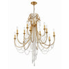 Crystorama Arcadia 32.5'' Chandelier in Antique Gold - Additional View