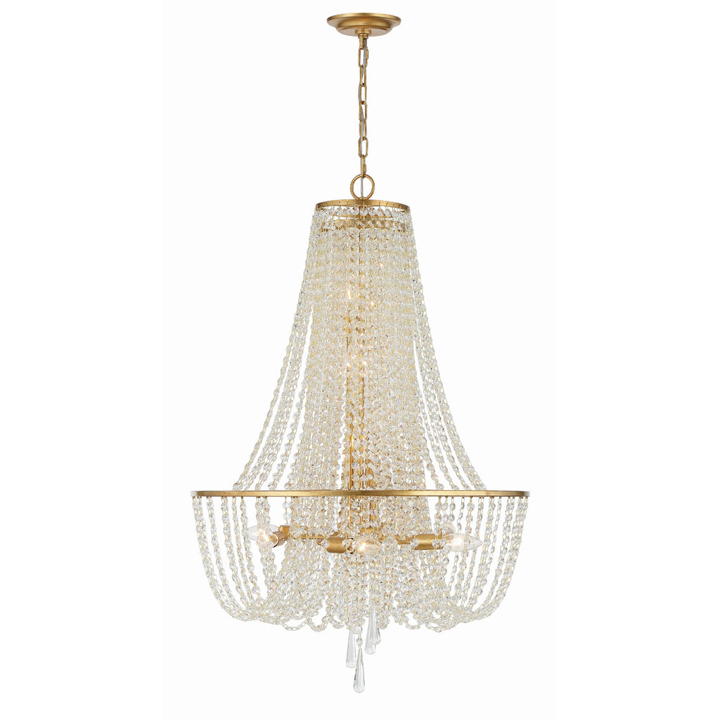 Crystorama Arcadia 24'' Chandelier in Antique Gold - Additional View