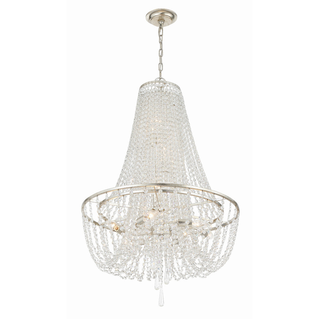 Crystorama Arcadia 24'' Chandelier in Antique Silver - Additional View