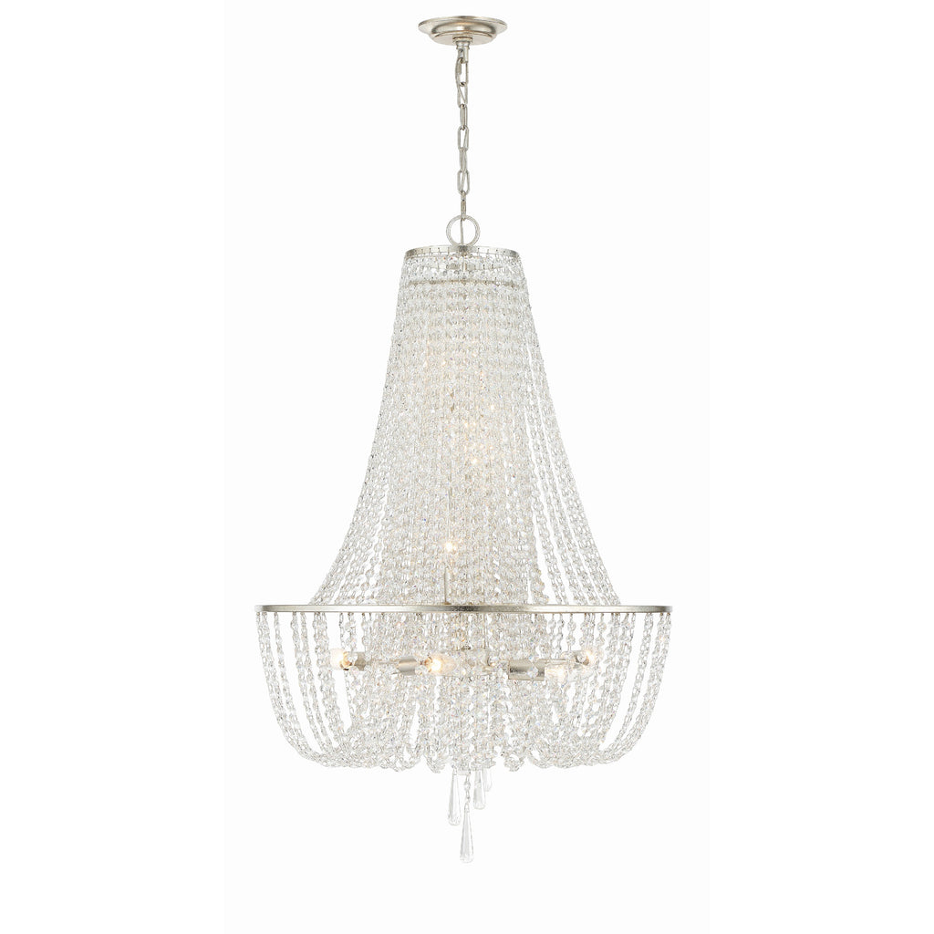 Crystorama Arcadia 24'' Chandelier in Antique Silver - Additional View