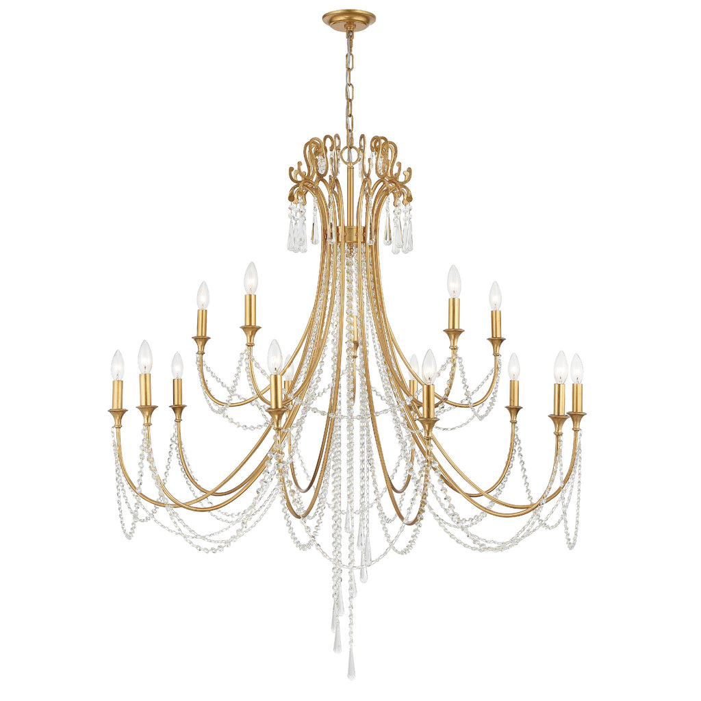 ARC-1919-GA-CL-MWP Arcadia 15 Light Chandelier | Main Image