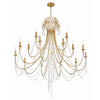 Crystorama Arcadia 46.25'' Chandelier in Antique Gold - Additional View