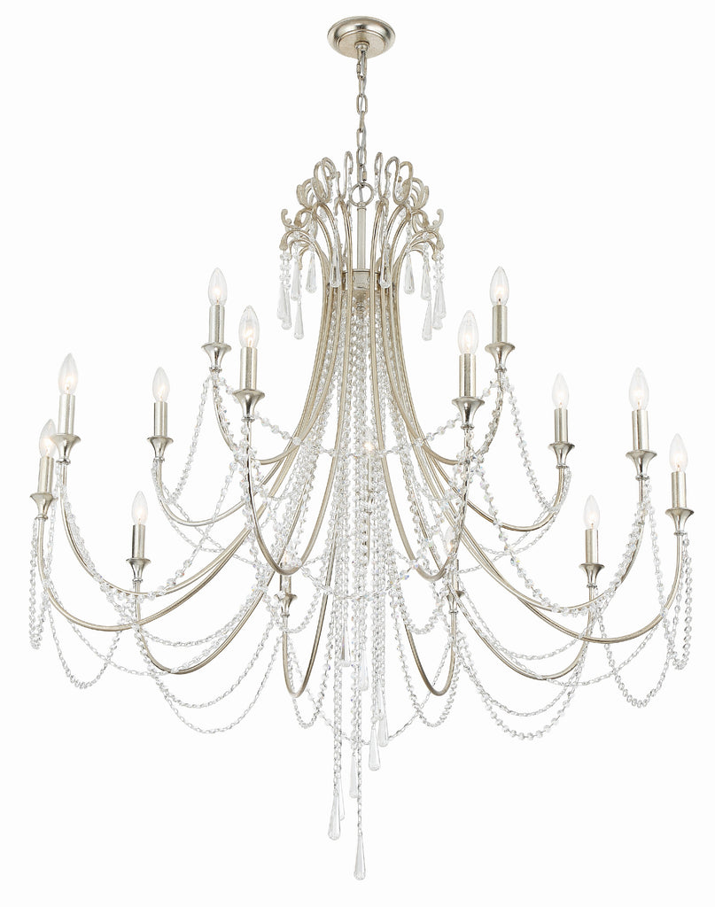 ARC-1919-SA-CL-MWP Arcadia 15 Light Chandelier | Alternate Image