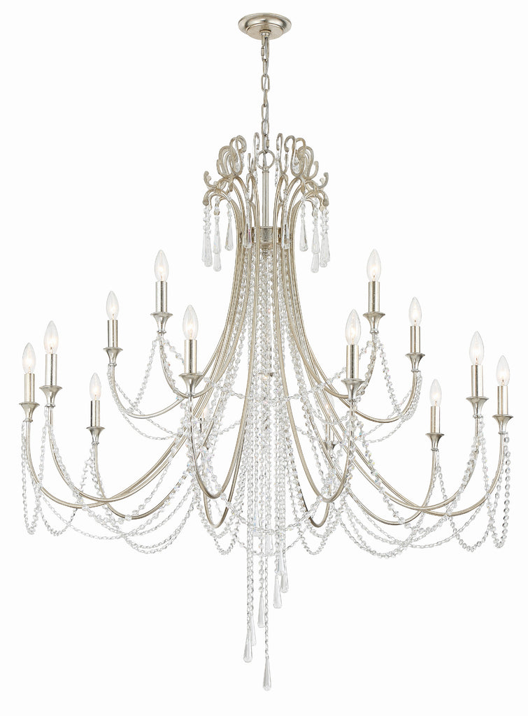 ARC-1919-SA-CL-MWP Arcadia 15 Light Chandelier | Alternate Image