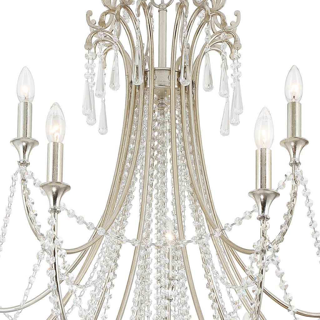 ARC-1919-SA-CL-MWP Arcadia 15 Light Chandelier | Alternate Image