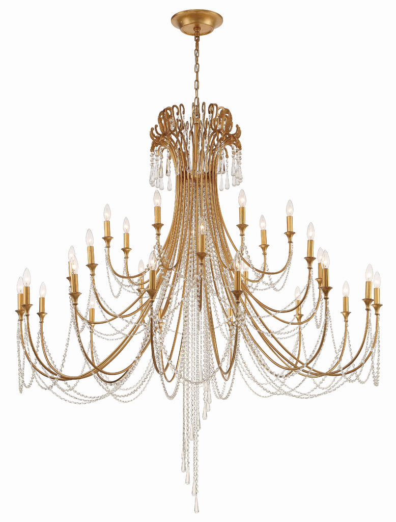 ARC-1929-GA-CL-MWP Arcadia 28 Light Chandelier | Main Image