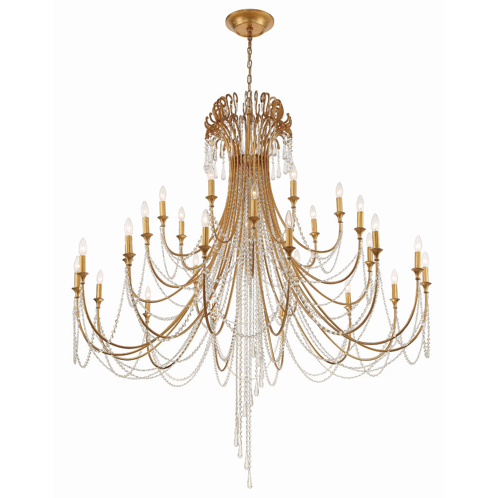 Crystorama Arcadia 61'' Chandelier in Antique Gold - Additional View