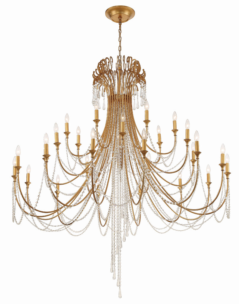 ARC-1929-GA-CL-MWP Arcadia 28 Light Chandelier | Alternate Image