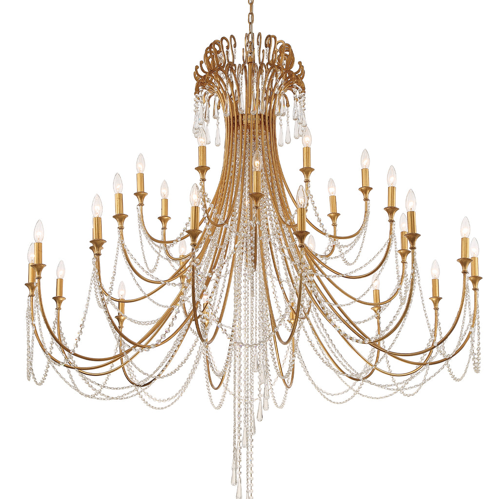 ARC-1929-GA-CL-MWP Arcadia 28 Light Chandelier | Alternate Image