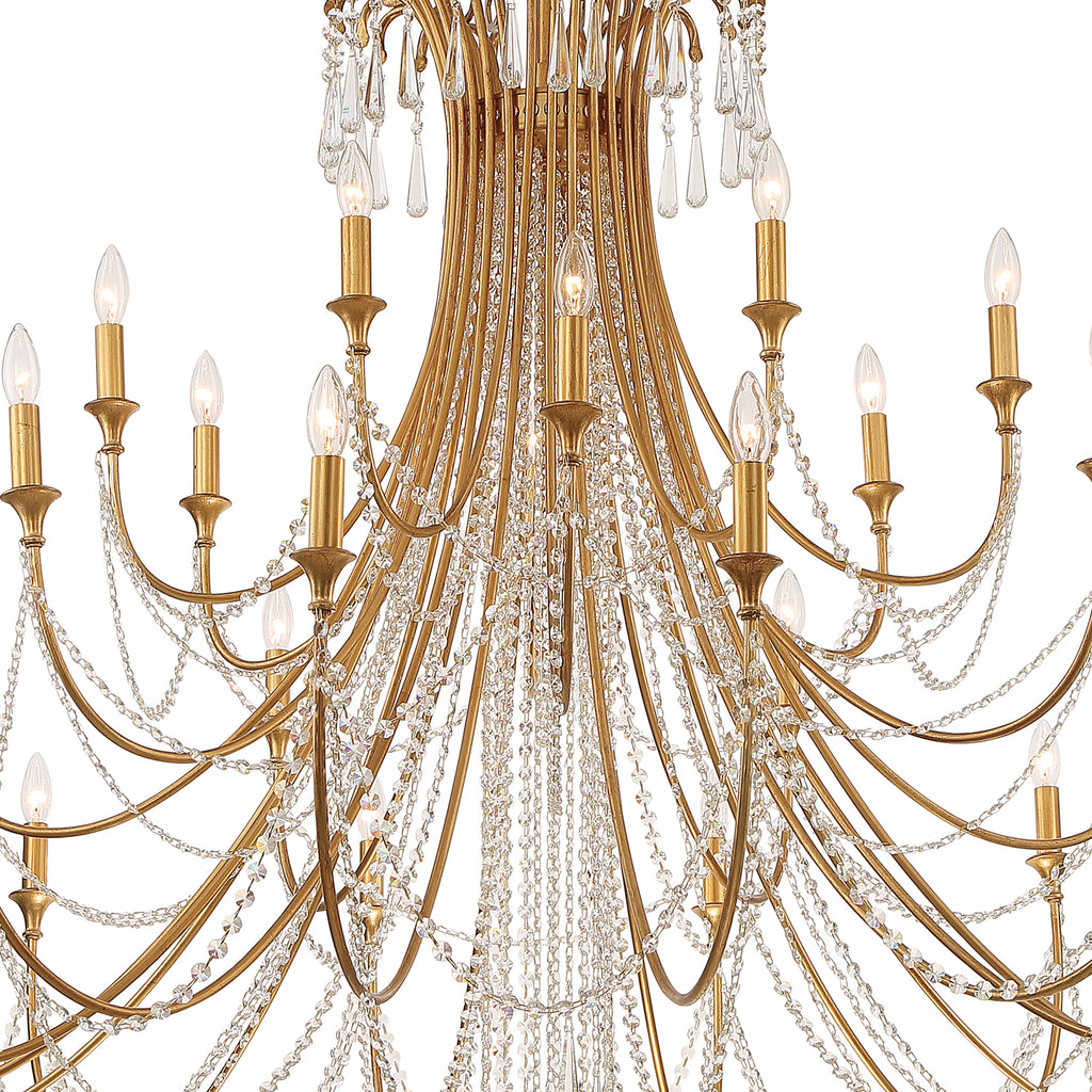 ARC-1929-GA-CL-MWP Arcadia 28 Light Chandelier | Alternate Image